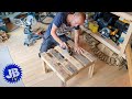 Making pallet wood footstools for my outdoor seating