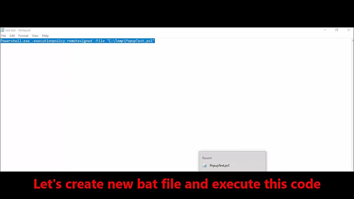 Bat File to execute PowerShell