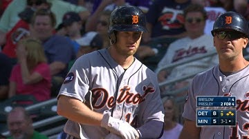 DET@MIN: Presley pads the lead with RBI single in 9th