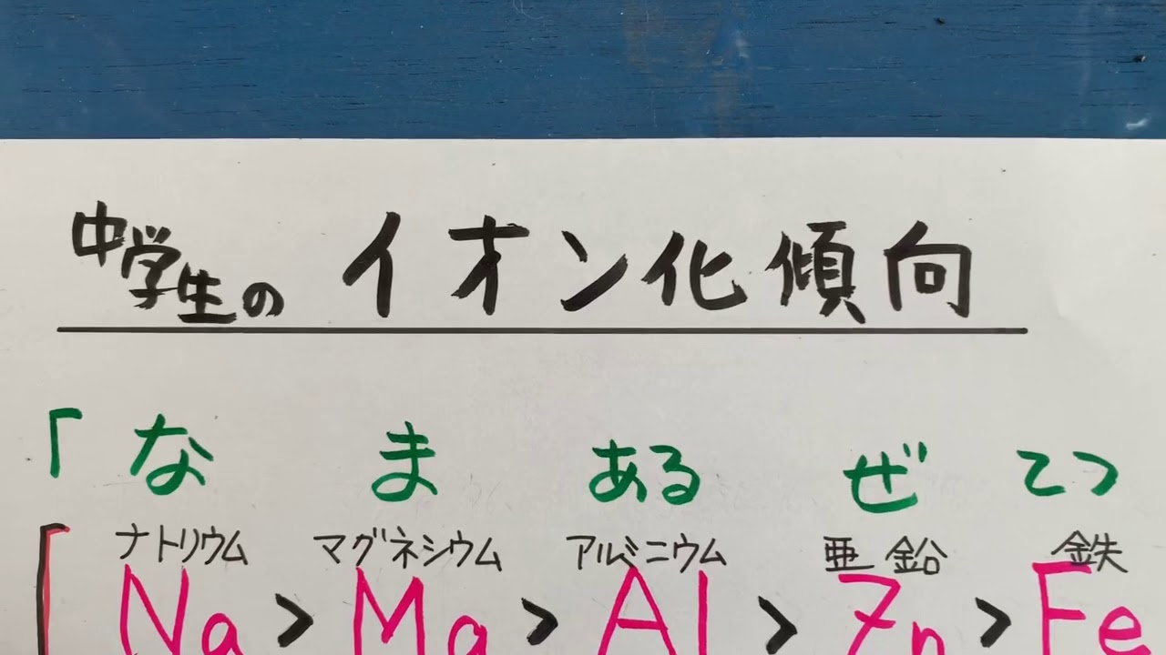 傾向 語呂合わせ イオン化 化学の暗記におすすめの語呂合わせを一挙紹介！