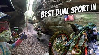 Riding The Sunday Hero Sections !   2024 Renfro Valley Dual Sport in Kentucky      #dirtbike #enduro