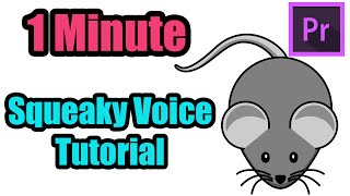 How to Sound like a Squeaky Mouse/Chipmunk Voice in Premiere Pro CC (Fast Tutorial)