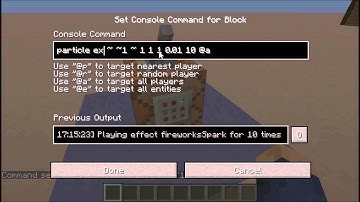 How to use the particle command in Minecraft.