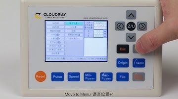 【Cloudray Laser】How to Switch the Language on Ruida 6442G CO2 Laser Controller