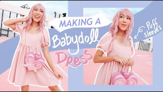 Sew a Babydoll Puff Sleeve Dress!