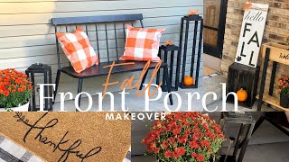 Fall Front Porch Makeover | Clean \& Decorate for Fall| Fall Porch 2021