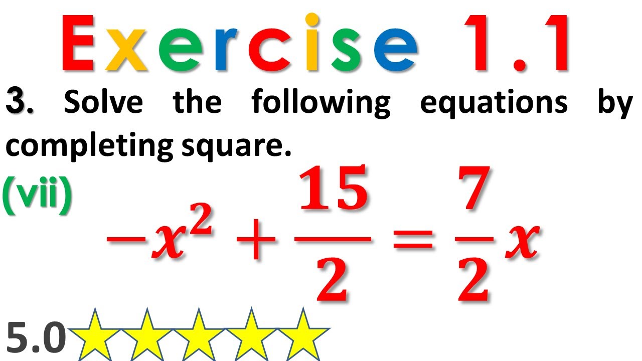 10th Class Math Exercise 1.1 Question 3| part vii - YouTube