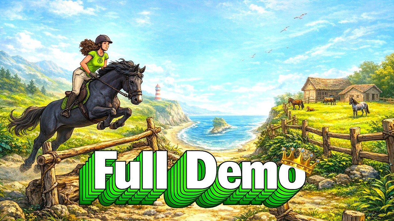 Horses of Hoofprint Bay - FULL Demo Gameplay (PC/UHD)