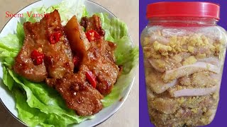 របៀបធ្វើ ផ្អកសាច់ជ្រូកបីជាន់ Rice Roasted Pork | Khmer cuisine  [ ម្ហូបខ្មែរ ][Soem Vansin]