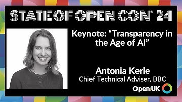 Transparency in the Age of AI | Antonia Kerle | SOOCon24 Plenaries