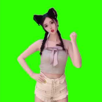 Mentahan Green Screen cewek cantik joget Tik tok terbaru 2021