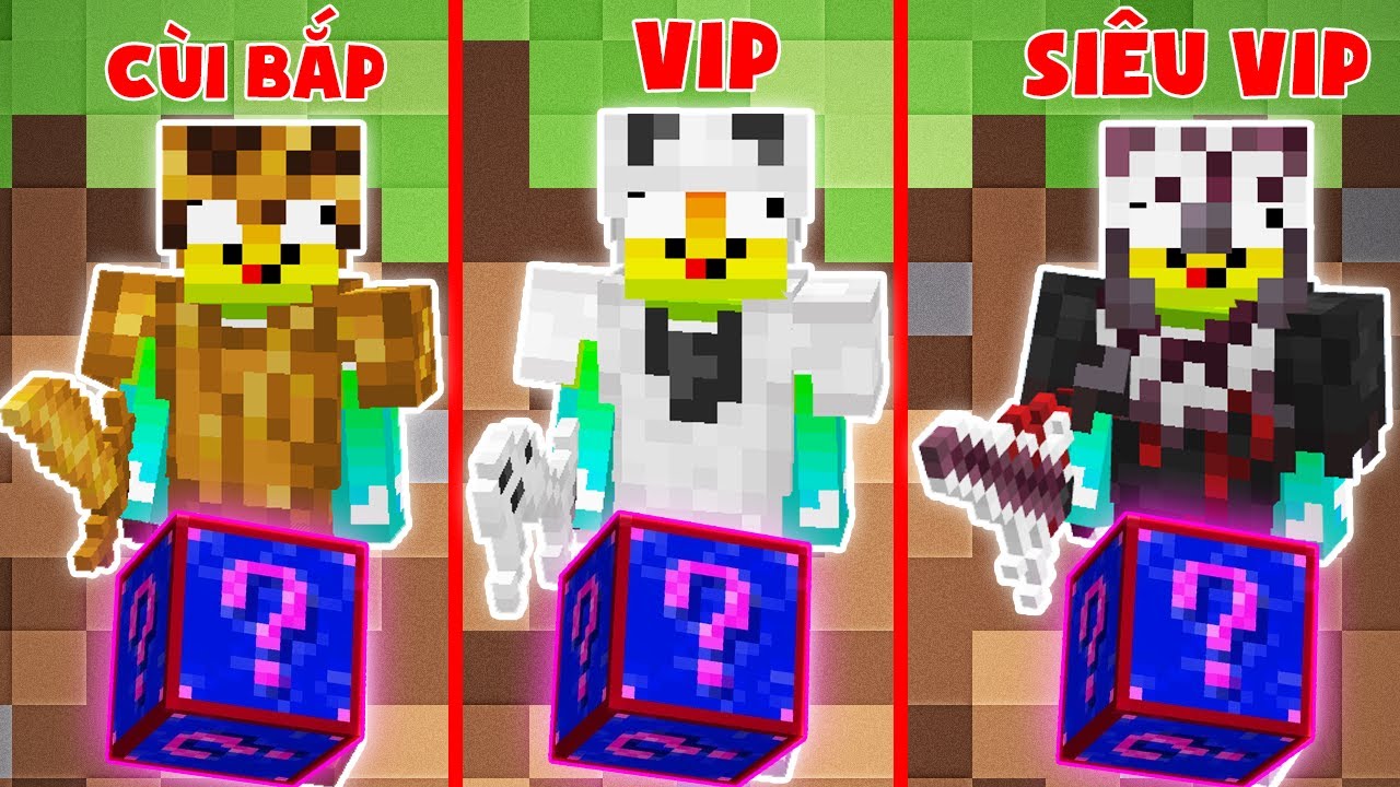 MINI GAME : SHADE LUCKY BLOCK RACE ** MỘT MÌNH NOOB CHẤP VANH VÀ PIXEL ??