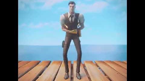 Midas dancing emotion from Fortnite next to the sea | Agent Jonesy