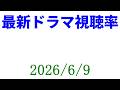 サバ缶 銀河 風、薫る☆視聴率速報☆2026年6月9日