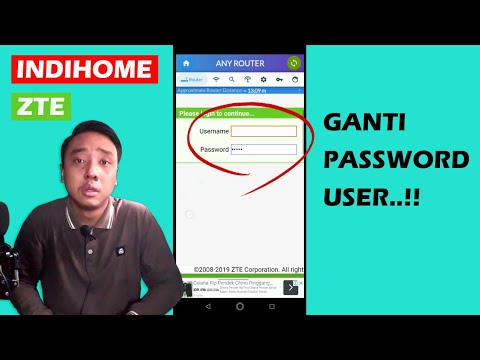 Cara Ganti Password User/Password Login Halaman Router Indihome ZTE