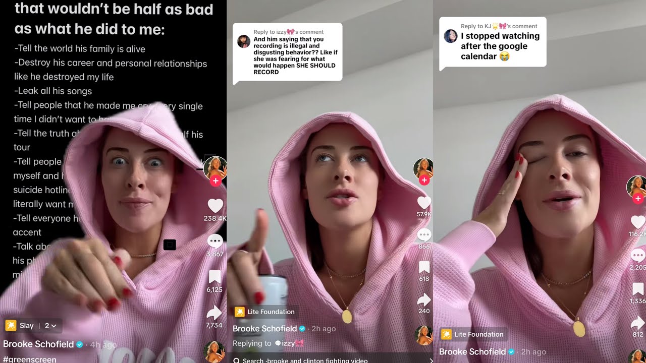 Brooke Schofield responds to Clinton Kane