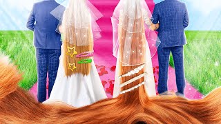 Mariée Avec Des Cheveux Giga Longs Vs Mariée Avec Des Cheveux Longs