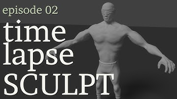 Blender Dyntopo Sculpt Timelapse - Stylized RPG Hero [TIMELAPSE] | BLENDER