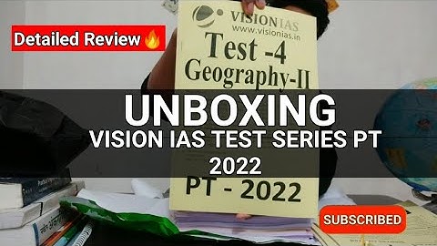 Vision IAS Test Series For CSE PT 2022 Full Unboxing | Detailed Review🔥