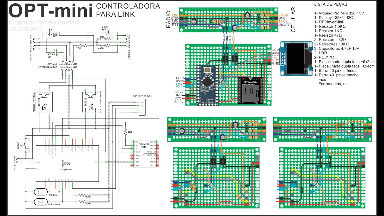 Gateway ou LINK RÁDIO x ZELLO com interface OPTmini com arduino. YouTube