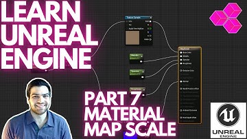 Material MAP SCALE Change Size/Tiling! Part 7 Learning Beginner UNREAL ENGINE! Get Ready for UE5!