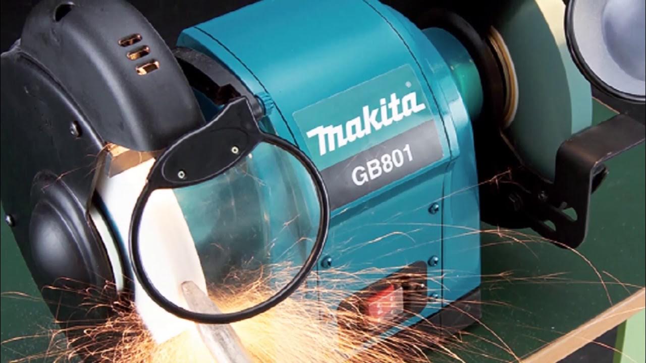 MAKITA BENCH GRINDER GB801 205MM - YouTube