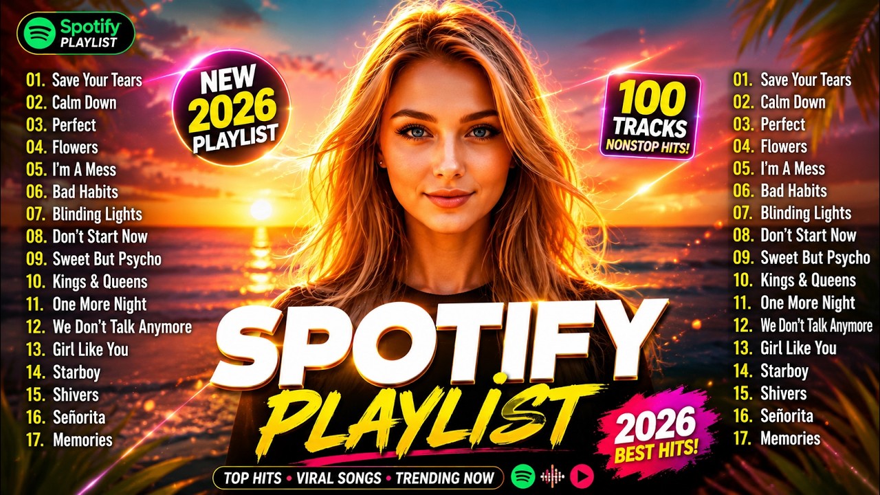 Spotify Pop Hits 2026 🎧 Trending Songs 🔥 Justin Bieber, The Weeknd, Dua Lipa, Taylor Swift, Adele