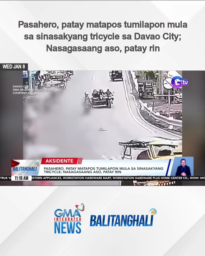 Pasahero, patay matapos tumilapon mula sa sinasakyang tricycle...| Balitanghali