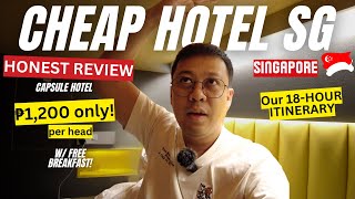 CHEAP Hotel in Singapore Capsule Hotel Staying for the FIRST TIME NAIA Experience and 711 Haul vlog