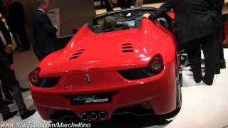 2012 Ferrari 458 Spider Details + Roof Action