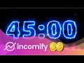 Electric timer  45 minute countdown  visit incomify