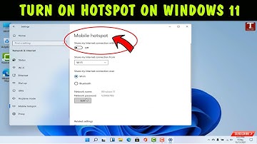 How To Turn On Mobile Hotspot On Windows 11