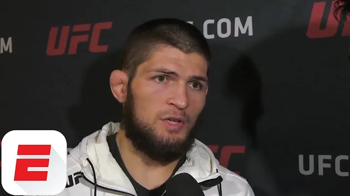 [FULL] Khabib Nurmagomedov talks Conor McGregor after UFC 223 Win | ESPN