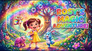Rosy Finds a Magical Rainbow Forest 🌈 | Cute Animal Friends & Fun Adventure | Kids Cartoon