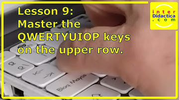Lesson 9: Master the QWERTYUIOP keys on the upper row. Typing Course.