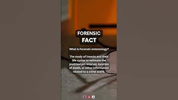 What is forensic entomology? | #forensicscience #forensics