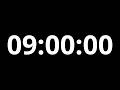 9 Hour Timer 4K⏱️ | 540 Minute Countdown (No Music, Black Screen)