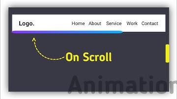 Animation Scroll Progress Bar using Html Css and JavaScript.