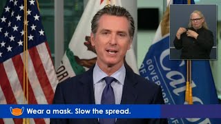 Governor gavin newsom announced a change in the rules for hair salons
and other beauty services monday press conference on coronavirus
pandemic - sa...