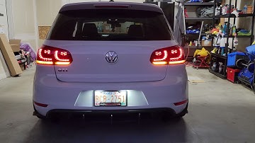 Enhance Your MK6 GTI with VLAND Cherry Red Sequential Tail Lights