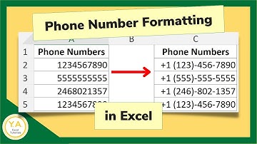 How to Format Phone Numbers in Excel - Tutorial