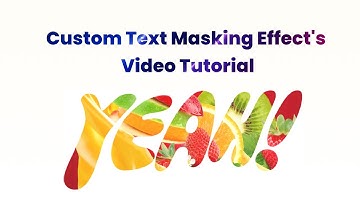 BWD Masking Effects Custom text masking video tutorial
