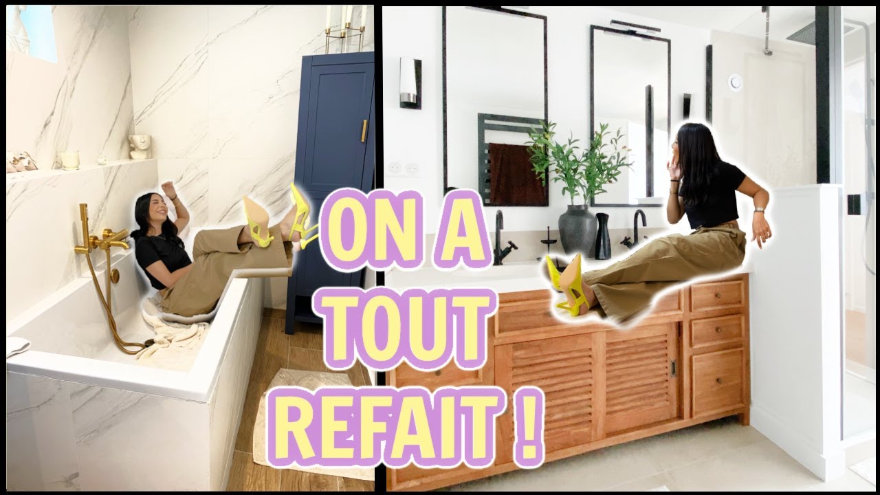 HOME TOUR : SALLE DE BAIN & DOUCHE ENFIN FINIES !