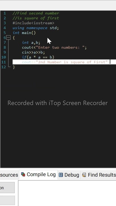 calculate-second-number-is-square-of-first-number-in-cpp-programing