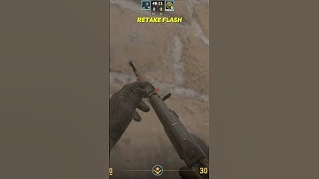 Pop Self Flash Mirage CS2 #shorts #cs2