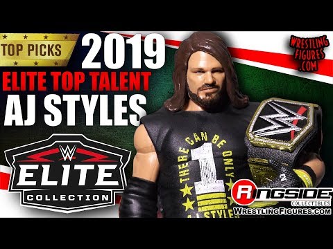 WWE FIGURE INSIDER:  AJ Styles - Mattel WWE Elite Top Talent 2019!!!