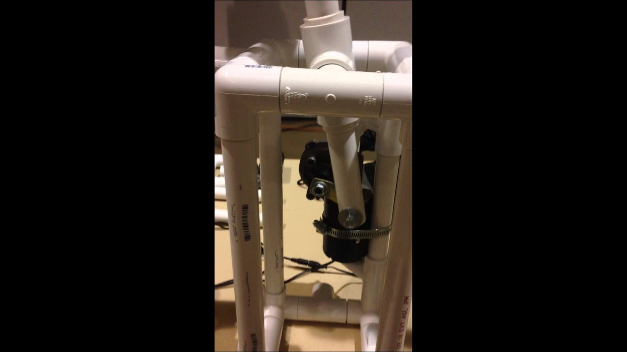 PVC Prop short rotational Motion using 12v wiper motor 2 YouTube