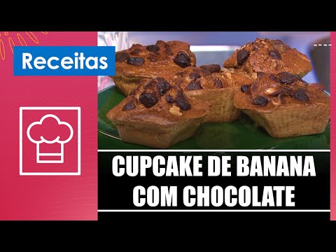 Aprenda a fazer um cupcake de banana com chocolate com a nutricionista Carol Akagi – 01/08/24