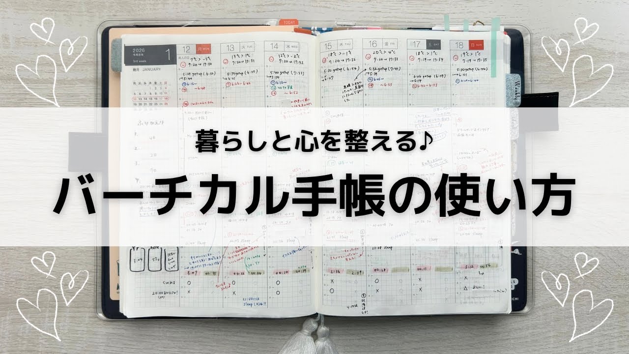 【ほぼ日手帳】バーチカルに書いてること7つをご紹介します♪