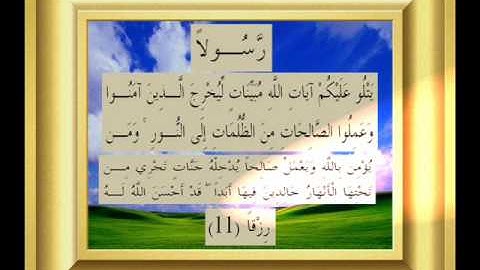 القران الكريم سورة الطلاق الأية 11.wmv